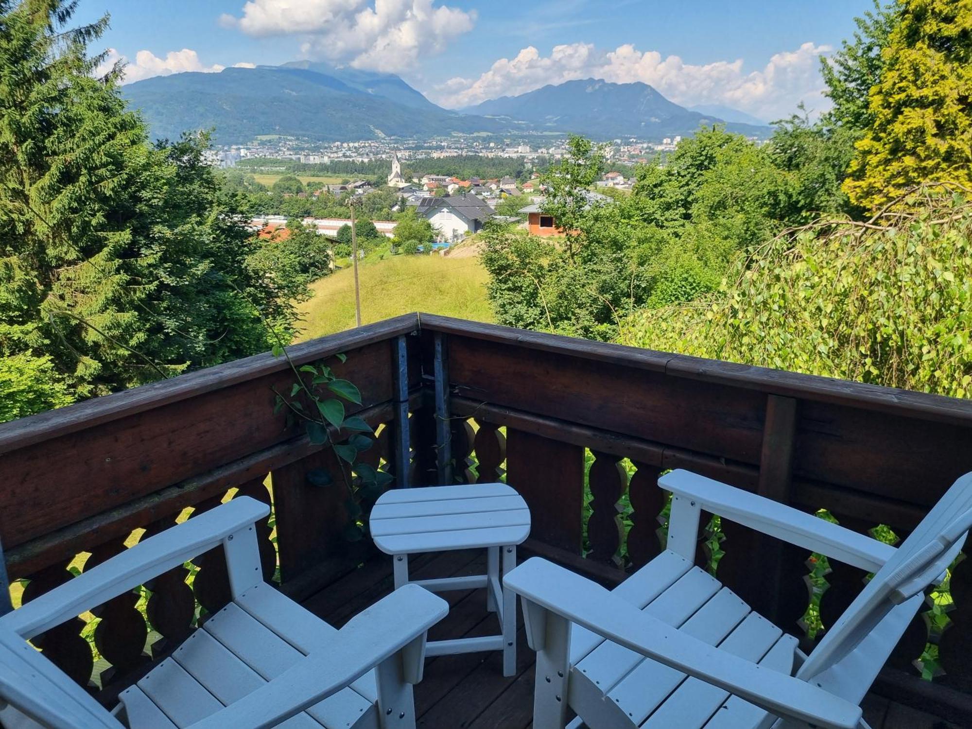 Fridas Place - Der Blick Ueber Ganz Villach - 160 M2 Ferienoase - Ganzes Haus Bis Zu 8 Personen Luaran gambar
